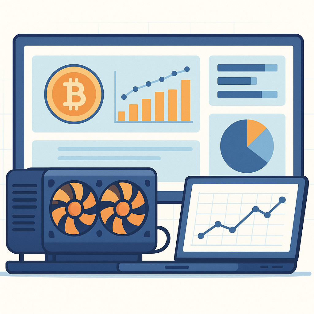 Mining container operational efficiency monitoring and performance dashboard